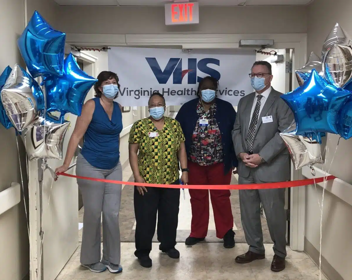 Coliseum Convalescent and Rehabilitation Center's Monroe unit reopened Tuesday, June 22, 2021, with a ribbon cutting ceremony.