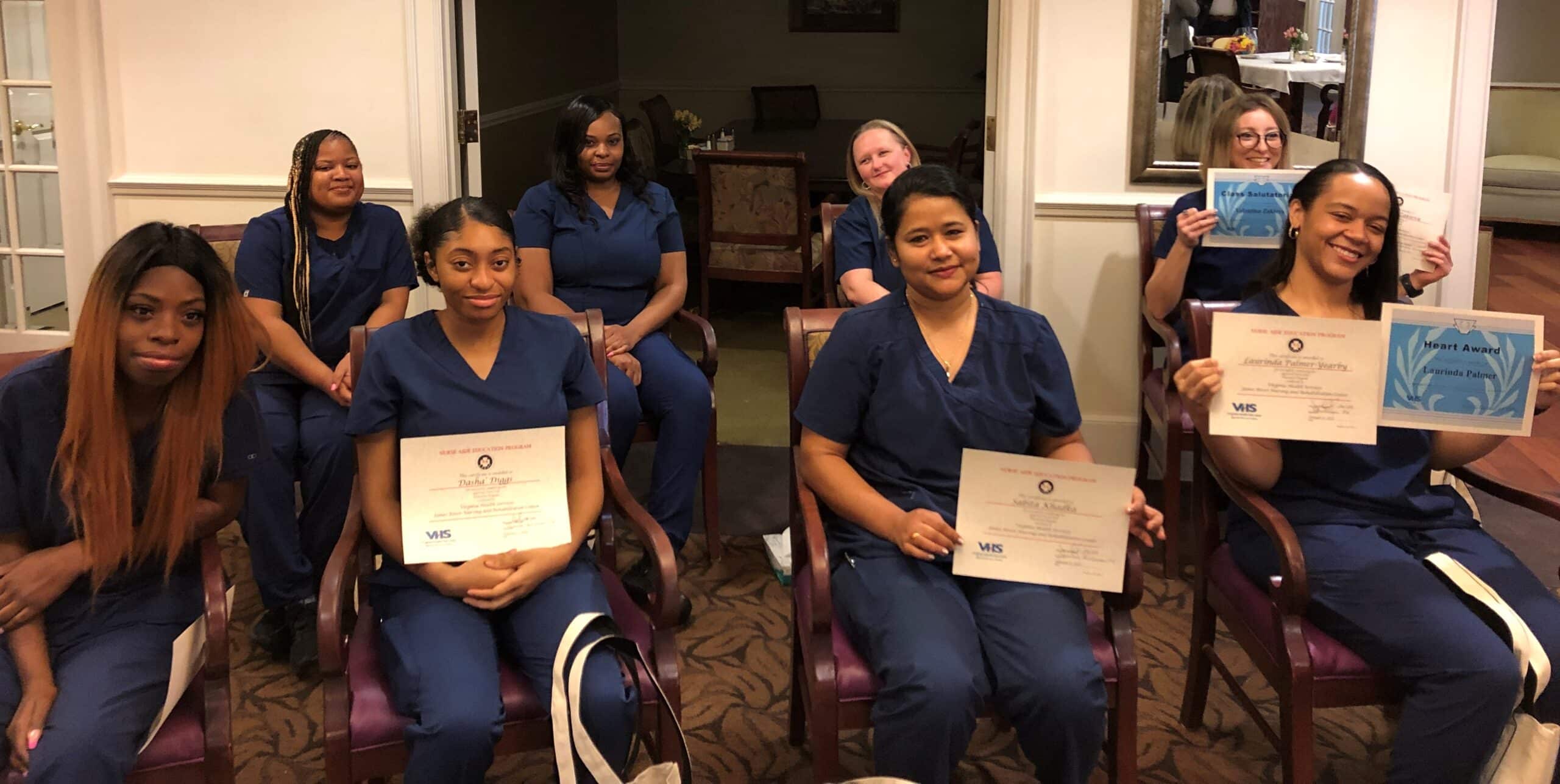 The seventh class of apprentices graduated to Nurse Aides on Feb. 11, 2022, at The Arbors.