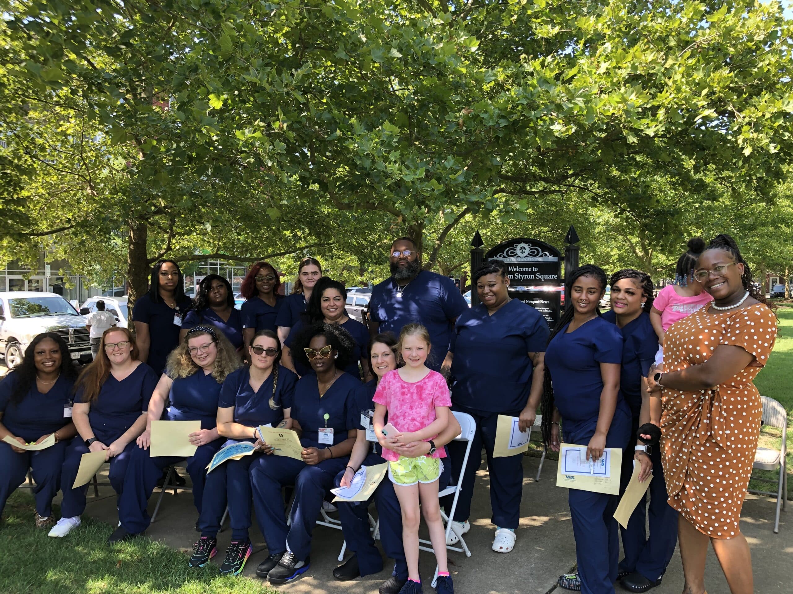 Group shot of graduating July 2022 class