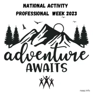 Logo for activity professional week
