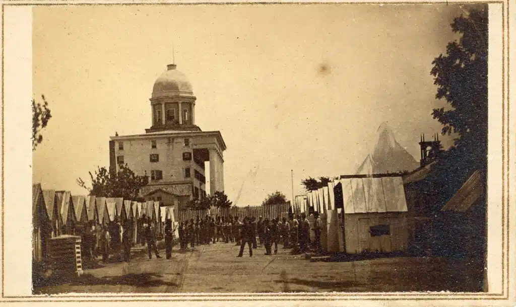 Archive image of Chesapeake Females Seminary (now home of the Hampton VA). Courtesy of Fort Monroe