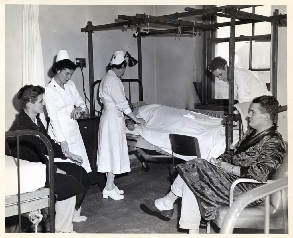 Nurses at work at Fort Monroe in the 1950s. Photo courtesy of Fort Monroe
