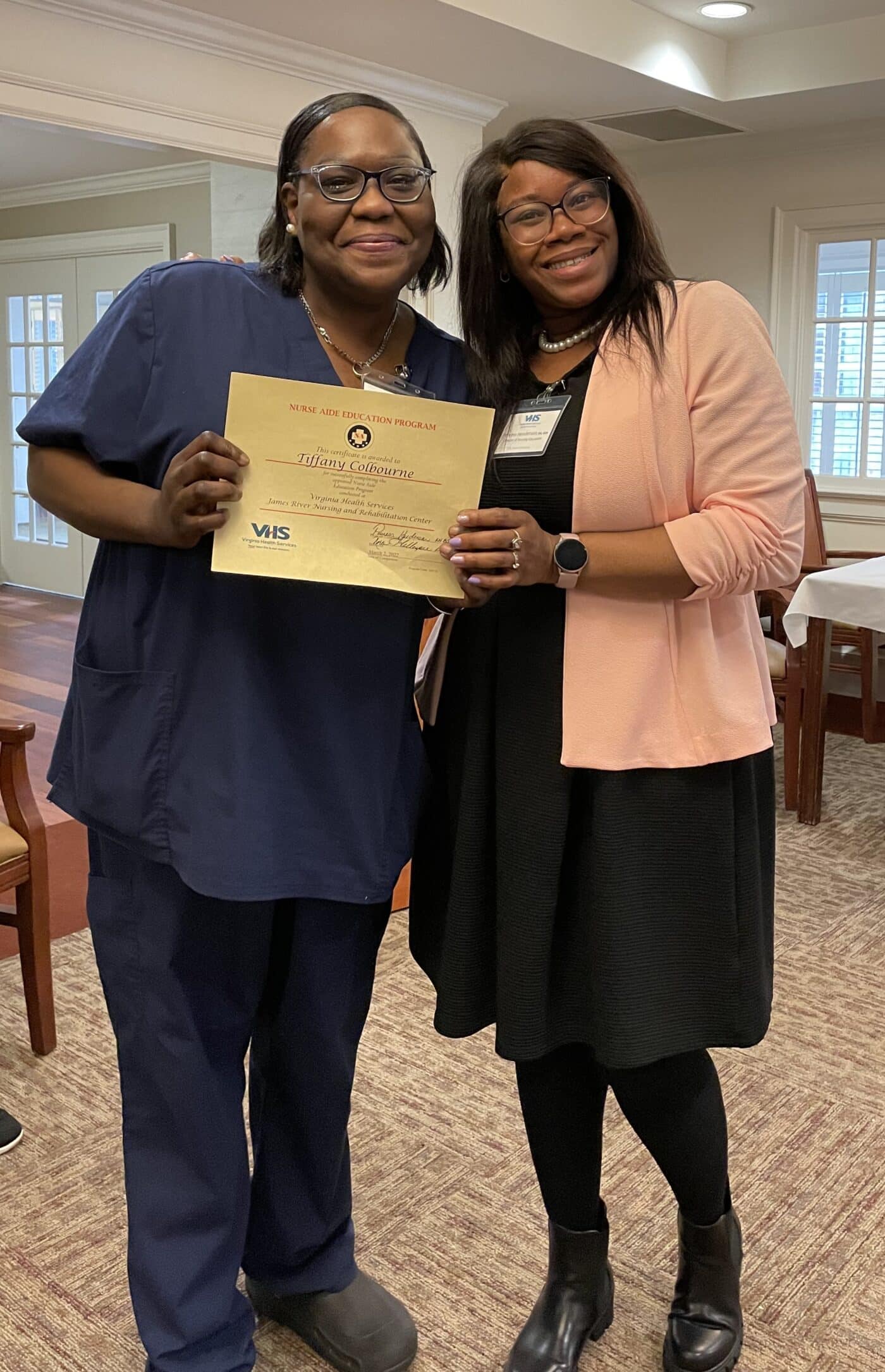 Five VHS apprenticeship students graduate to Nurse Aides - Virginia ...