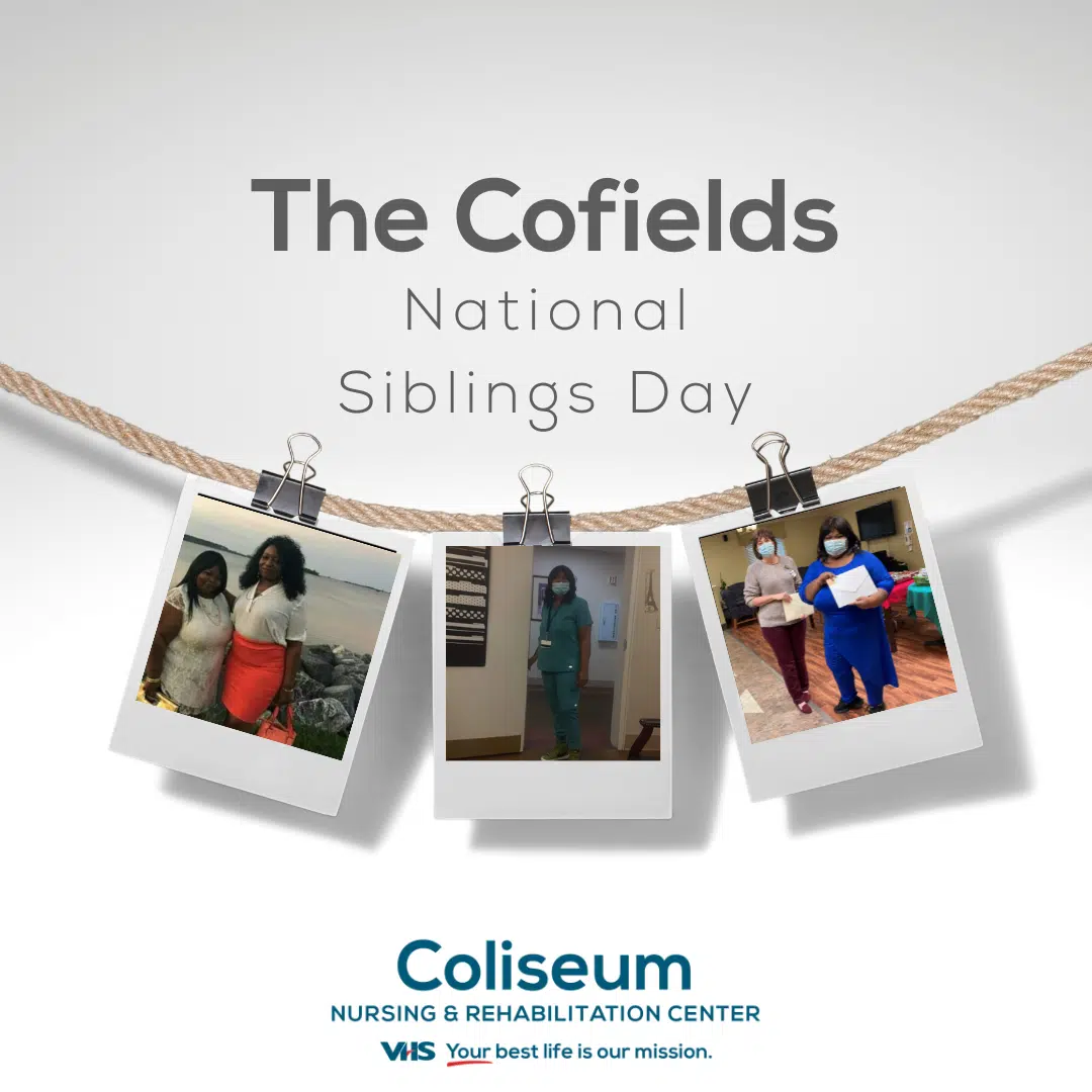 Graphic of Cofield siblings at Coliseum