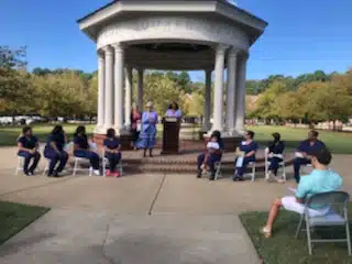 Apprentice graduation on Styron Square