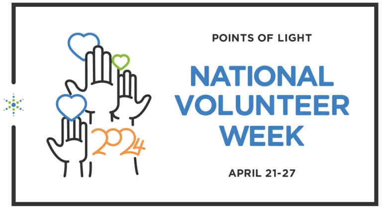National Volunteer Week logo 2024
