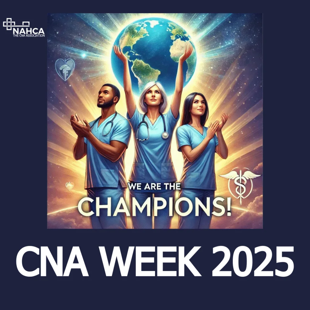 Graphic of CNA Week 2025: We are the Champions